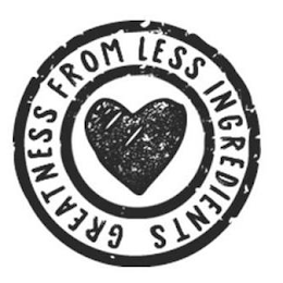 GREATNESS FROM LESS INGREDIENTS logo