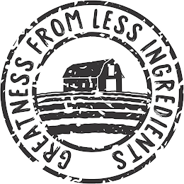 GREATNESS FROM LESS INGREDIENTS logo
