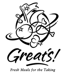 GREAT'S! FRESH MEALS FOR THE TAKING logo