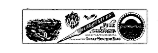 GREATWESTERN FILE COMPANY CELEBRATED FILES MAIN OFFICE PROVIDENCE, R.I. G.W. logo