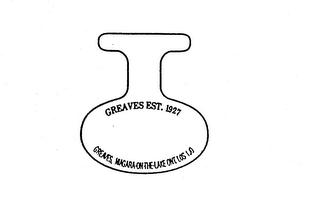 GREAVES EST. 1927 GREAVES, NIAGARA-ON-THE-LAKE ONT. L0S 1J0 logo