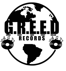 G.R.E.E.D GRIND RIGHT EARN EVERY DOLLAR RECORDS logo