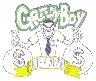 GREEDYBOY ENTERTAINMENT $ $ logo