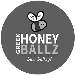 GREEK HONEY BALLZ BEE BALLZY! logo