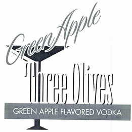 GREEN APPLE THREE OLIVES GREEN APPLE FLAVORED VODKA logo
