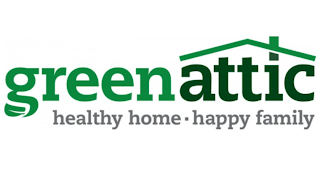 GREEN ATTIC HEALTHY HOME · HAPPY FAMILY logo