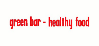 GREEN BAR - HEALTHY FOOD logo