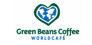 GREEN BEANS COFFEE WORLDCAFÉ logo