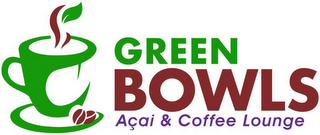 GREEN BOWLS AÇAI & COFFEE LOUNGE logo