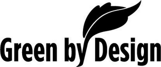 GREEN BY DESIGN logo