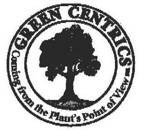 GREEN CENTRICS COMING FROM THE PLANT'S POINT OF VIEW logo
