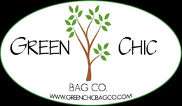 GREEN CHIC BAG CO WWW.GREENCHICBAGCO.COM logo
