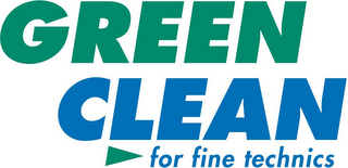 GREEN CLEAN FOR FINE TECHNICS logo