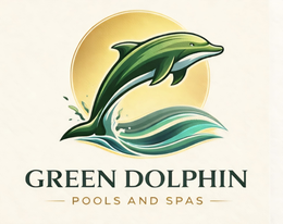 GREEN DOLPHIN POOLS AND SPAS logo