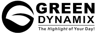 GREEN DYNAMIX THE HIGHLIGHT OF YOUR DAY! logo