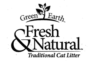 GREEN EARTH FRESH & NATURAL TRADITIONAL CAT LITTER logo