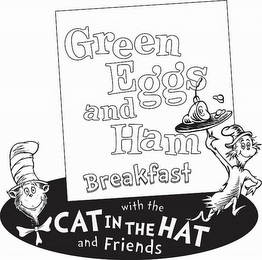 GREEN EGGS AND HAM AND HAM BREAKFAST WITH THE CAT IN THE HAT AND FRIENDS logo