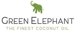 GREEN ELEPHANT THE FINEST COCONUT OIL logo