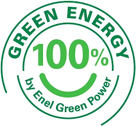 GREEN ENERGY 100% BY ENEL GREEN POWER logo