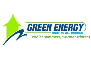 GREEN ENERGY OF SA.COM COOLER SUMMERS, WARMER WINTERS logo