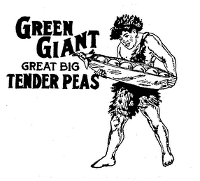 GREEN GIANT GREAT BIG TENDER PEAS logo
