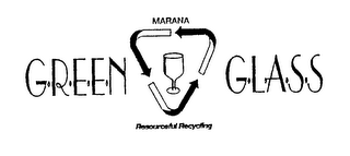 GREEN GLASS MARANA RESOURCEFUL RECYCLING logo