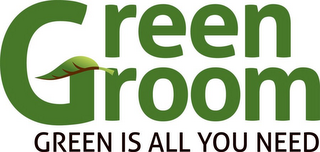 GREEN GROOM GREEN IS ALL YOU NEED logo