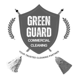 GREEN GUARD COMMERCIAL CLEANING YOUR TRUSTED CLEANING PARTNER logo