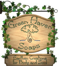 GREEN HAVEN SOAPS EARTHEN CREATIONS FOR BODY AND SOUL logo