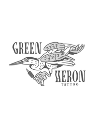 GREEN HERON TATTOO logo