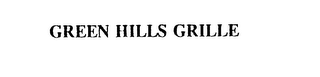 GREEN HILLS GRILLE logo