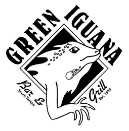 GREEN IGUANA BAR & GRILL SOUTH TAMPA EST. 1990 logo