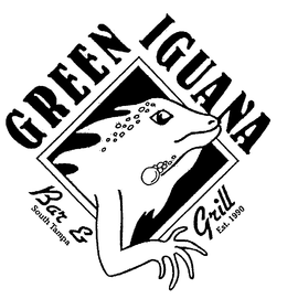 GREEN IGUANA BAR & GRILL SOUTH TAMPA EST.1990 logo
