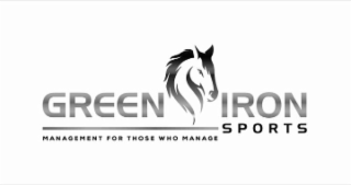 GREEN IRON SPORTS MANAGEMENT FOR THOSE WHO MANAGE logo