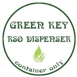GREEN KEY RSO DISPENSER CONTAINER ONLY logo