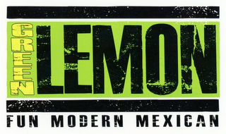 GREEN LEMON FUN MODERN MEXICAN logo