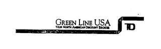 GREEN LINE USA YOUR NORTH AMERICAN DISCOUNT BROKER logo