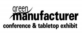 GREEN MANUFACTURER CONFERENCE & TABLETOPEXHIBIT logo