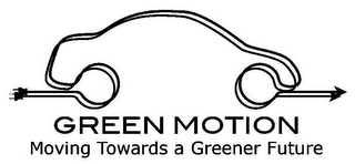 GREEN MOTION MOVING TOWARDS A GREENER FUTURE logo