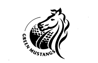 GREEN MUSTANGS logo