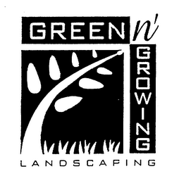 GREEN N GROWING LANDSCAPING logo
