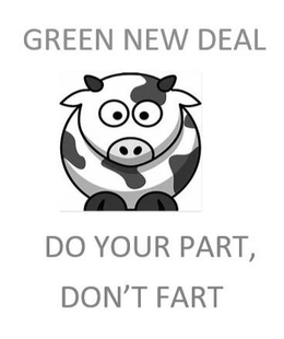 GREEN NEW DEAL DO YOUR PART, DON'T FART logo