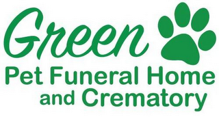 GREEN PET FUNERAL HOME AND CREMATORY logo