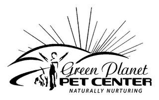 GREEN PLANET PET CENTER NATURALLY NURTURING logo