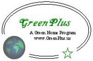 GREEN PLUS A GREEN HOME PROGRAM WWW.GREENPLUS.US logo