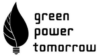 GREEN POWER TOMORROW logo