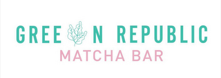 GREEN REPUBLIC MATCHA BAR logo