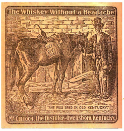 GREEN RIVER WHISKEY "SHE WAS BRED IN OLD, KENTUCKY." logo