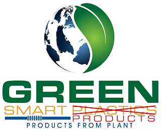 GREEN SMART PLASTICS PRODUCTS PRODUCTS FROM PLANT logo
