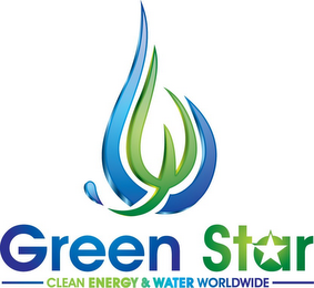 GREEN STAR CLEAN ENERGY AND WATER WORLDWIDE logo